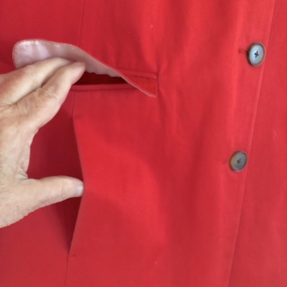 Banana Republic Red Women's Swing Coat - Picture 5 of 8